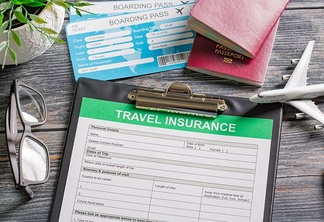 travel agent ticket safe plan trip holiday model insurance money concept air form business security paper transportation concept – stock image