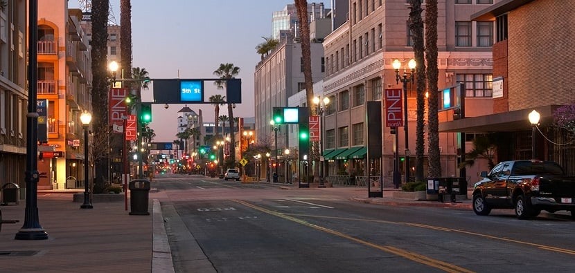 Pine Avenue em Long Beach