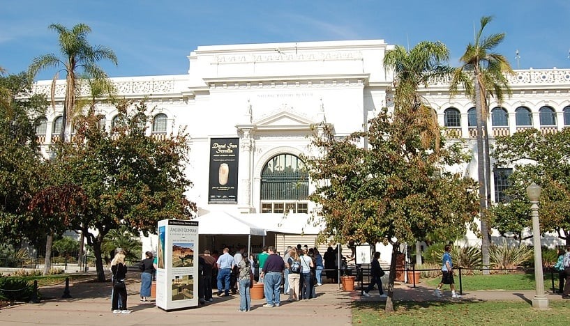 Informações sobre o Museu de História Natural de San Diego