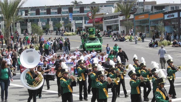 Comemoração de St. Patrick's Day em Los Angeles