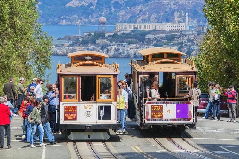 Movimentação de turistas no mês de abril em San Francisco 