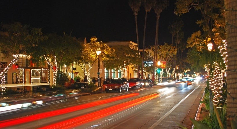 State Street para um roteiro de viagem em Santa Bárbara