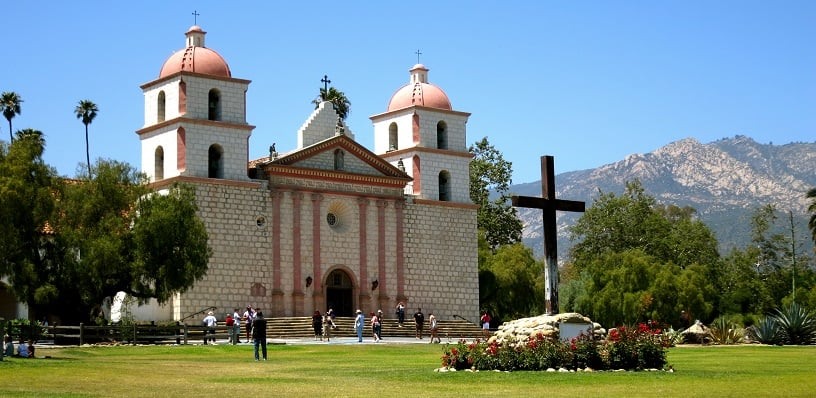 Old Mission Santa Bárbara em um roteiro de viagem em Santa Bárbara