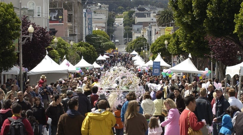 Movimentação de turistas no mês de maio em San Francisco 