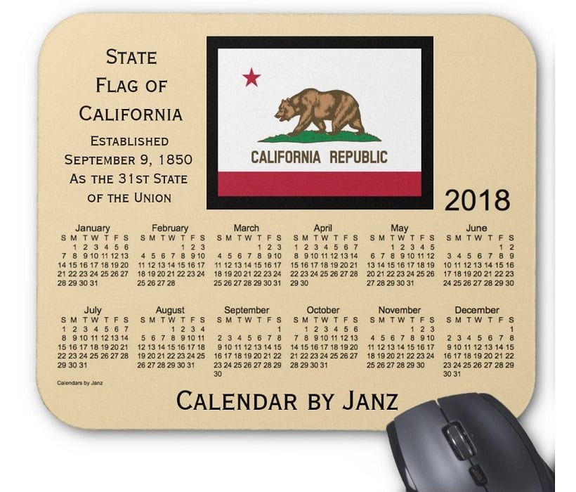 Feriados no estado californiano em 2018 