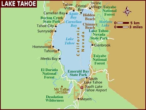 South Lake Tahoe Mapa
