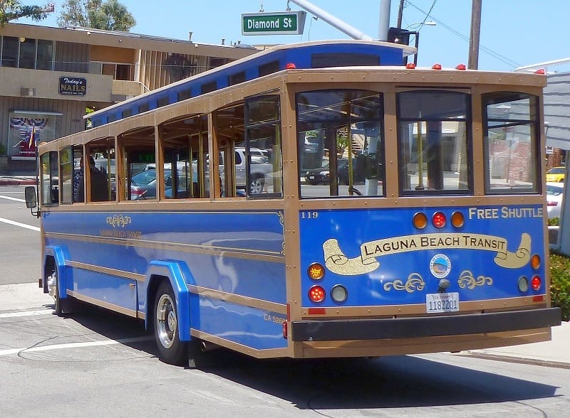 Trolley em Laguna Beach