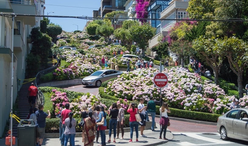Fotos na Lombard Street em San Francisco
