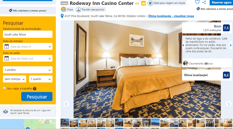 Estadia no Hotel Rodeway Inn Casino Center em South Lake Tahoe 