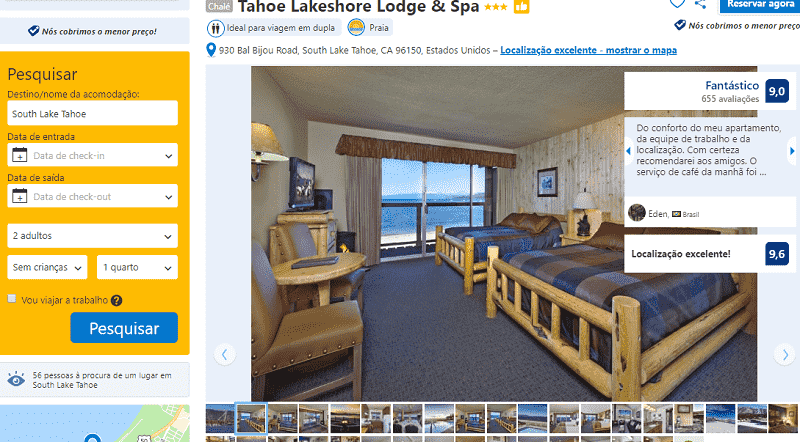 Estadia no Hotel Tahoe Lakeshore Lodge & Spa 