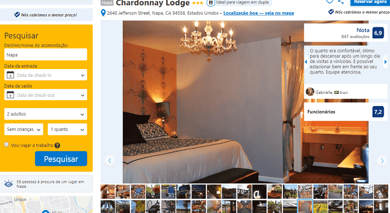 Estadia no Hotel Chardonnay Lodge em Napa Valley 