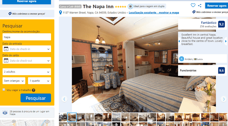 Estadia no Hotel The Napa Inn em Napa Valley