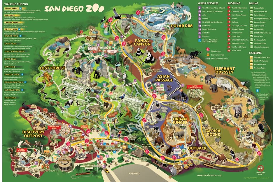  Atrações do San Diego Zoo em San Diego