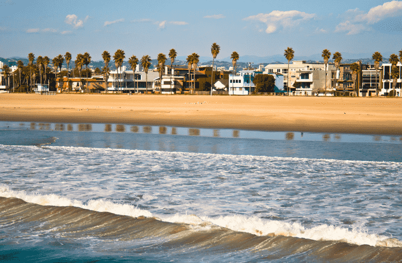  Praia de Venice Beach em Los Angeles 