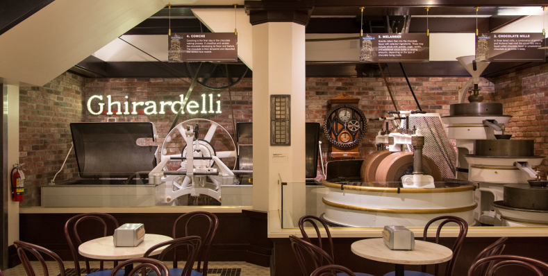 Ice Cream and Chocolate Ghirardelli Manufactory