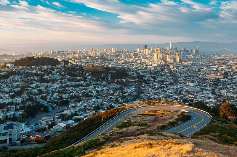 Panorâmica da cidade de San Francisco