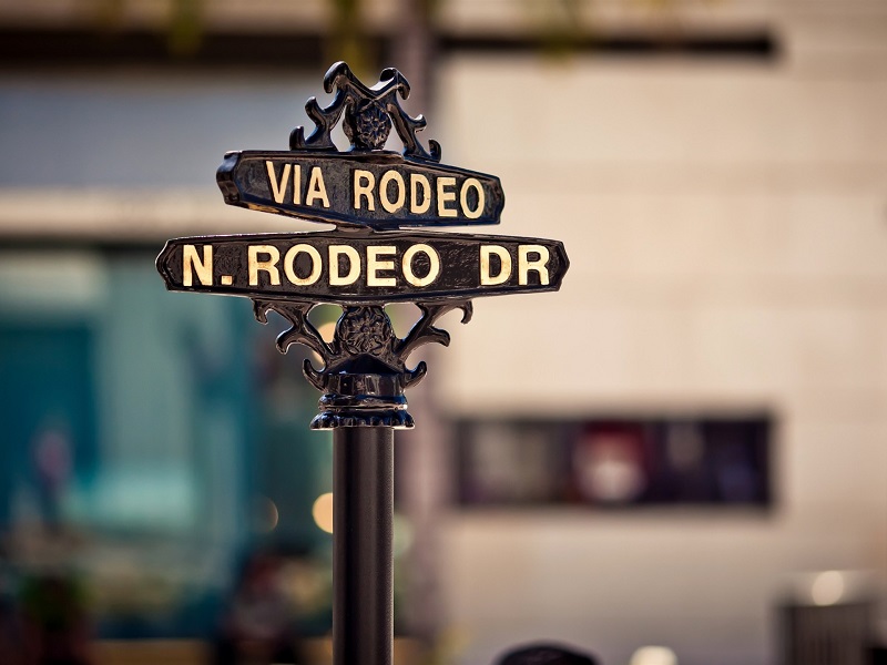 Rua Rodeo Drive em Los Angeles