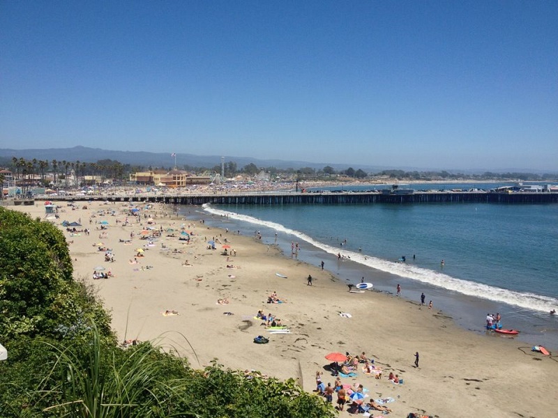 Cowell's Beach em Santa Cruz