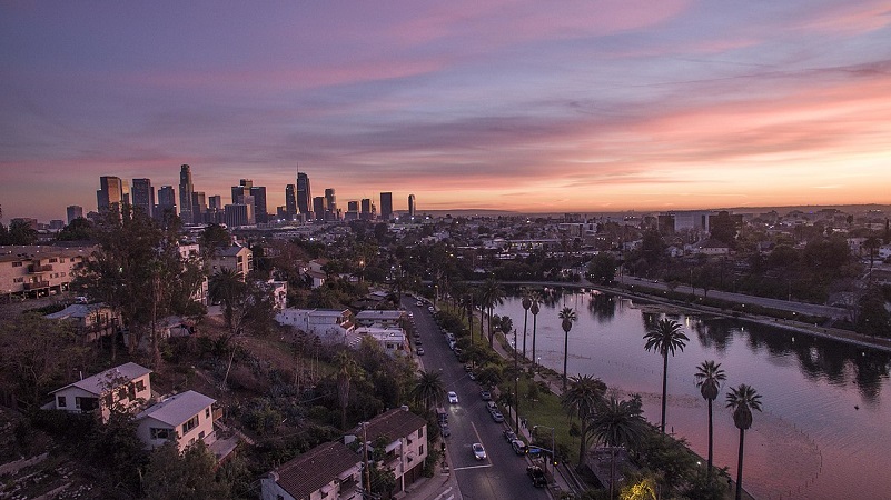 Pôr do sol em Los Angeles